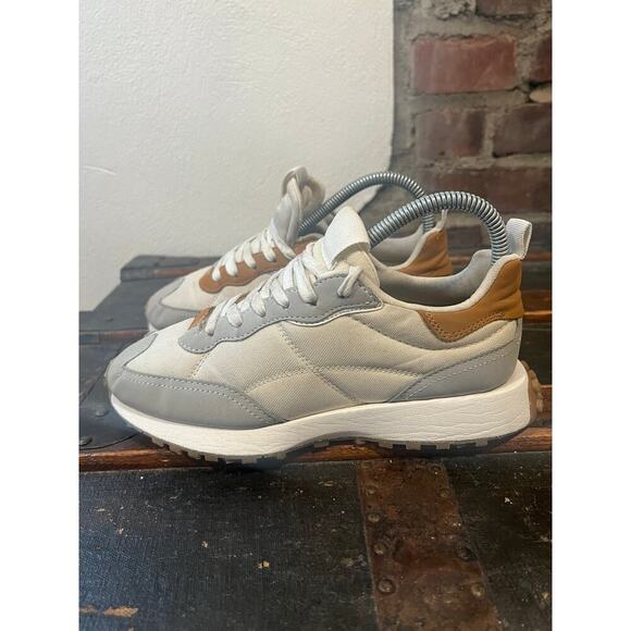 Zara Kids Minimalist Beige Tan Sneakers Size 36 US 4 - Picture 4 of 11